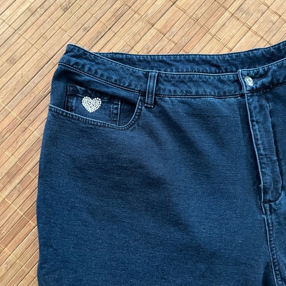 Dream Jeanne’s Quacker Factory 26W Jeans Dark Blue - Picture 3 of 4